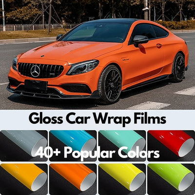 Gloss Car Wrap Vinyl Film DIY Easy to Install