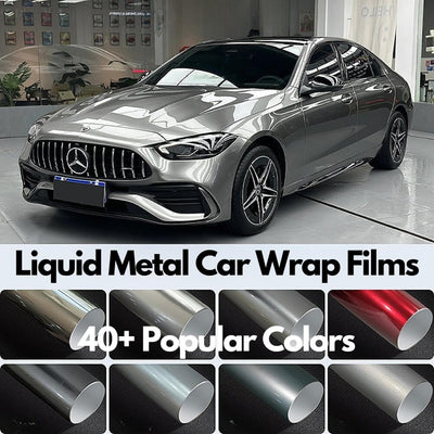 Liquid Metal Car Wrap Vinyl Film DIY Easy to Install