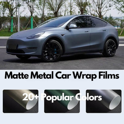 Matte Metal Car Wrap Vinyl Film DIY Easy to Install