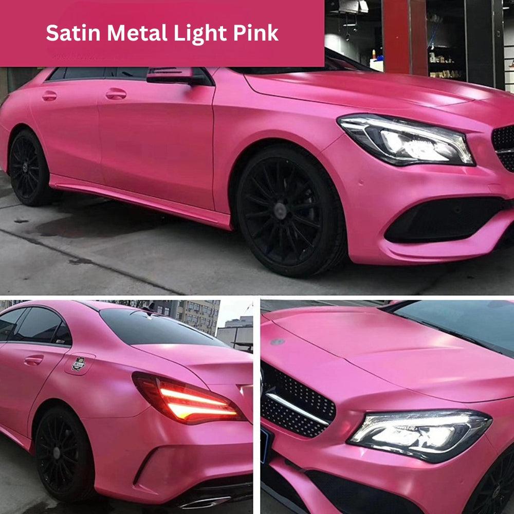 Pink Vinyl Car Wrap Film DIY Easy to Install - Car Wraps DIY