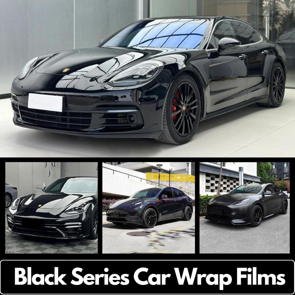 Black Vinyl Car Wrap Film DIY Easy to Install - Car Wraps DIY